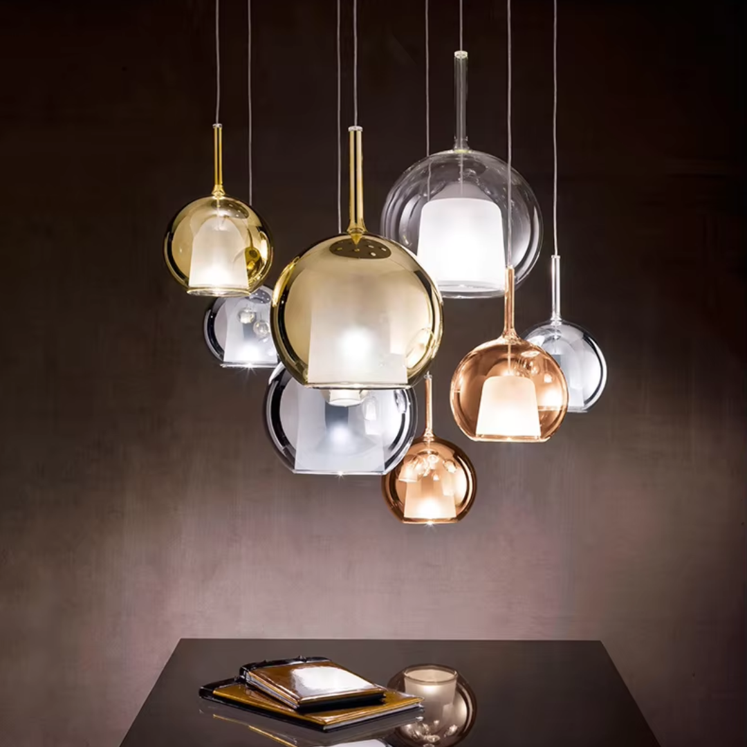 CelestialGlow Light - Moderne Glass Pendellampe | Skanto