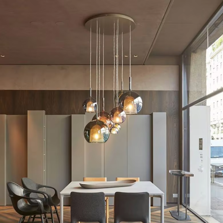 CelestialGlow Light - Moderne Glass Pendellampe | Skanto