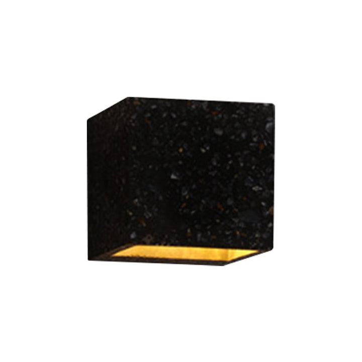 Skanto | Nordic Style Kubisk Opp Ned Vegglampe Terrazzo 1 Lampe Hotell Veggmontert Lys i Rød/Hvit/Blå