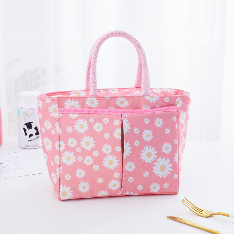 Stilig blomstermønstret tote bag Skanto