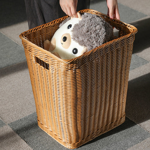 Premium Håndvevd Rattan Oppbevaringskurv Skanto