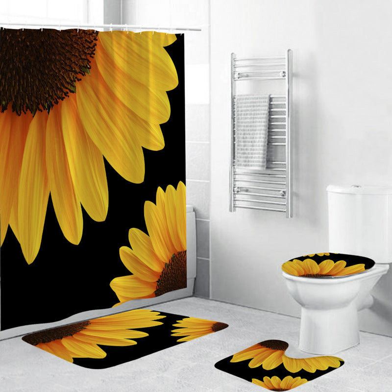 Blomster dekorativ dusjforheng Skanto