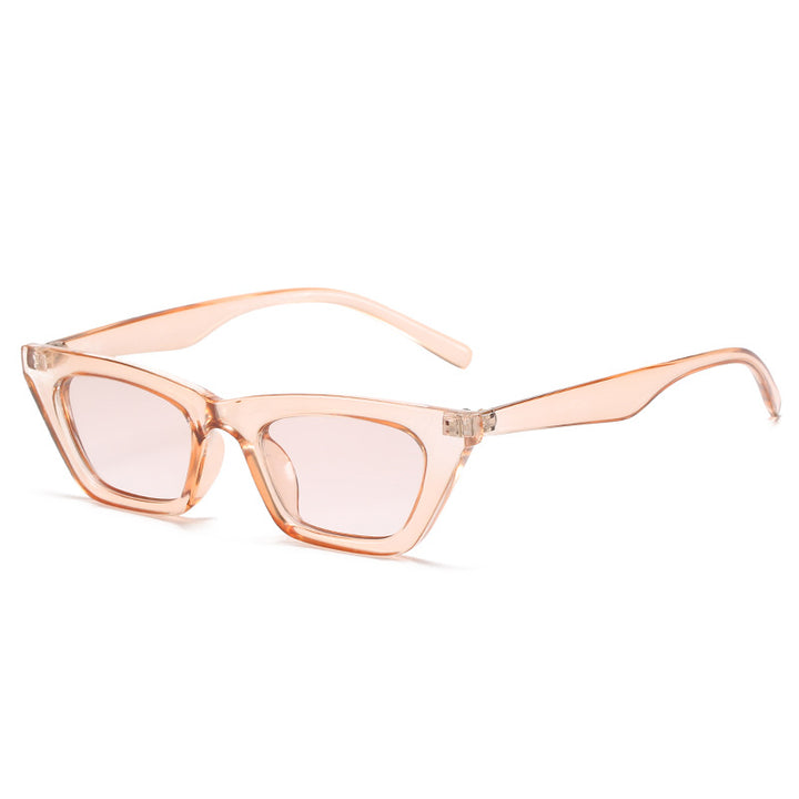 Dame moteriktig geometrisk solbrille i cat-eye stil Skanto