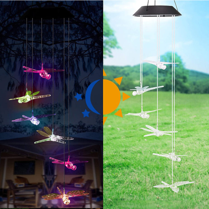 LED Solcelle Sommerfugl Vindspill Hage Hengelys Skanto