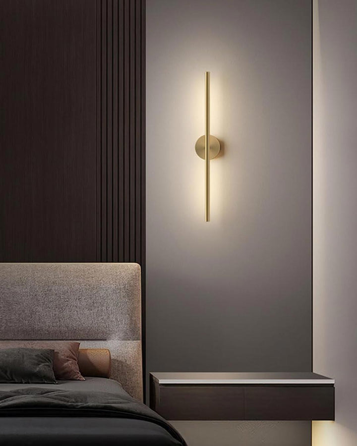 Skanto | Moderne Lineær LED Vegglampe - Gull