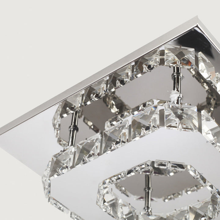 Skanto | Taklampe Krystall LED Moderne Innfelt Armatur