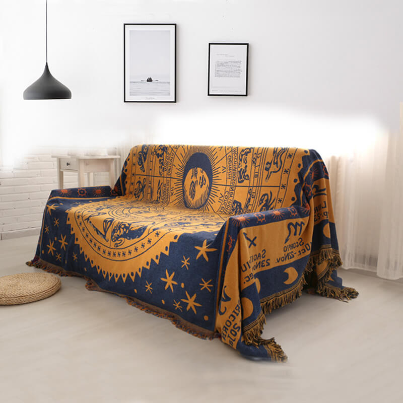 Bohemske strikkede kaster for sofasmykke | Skanto