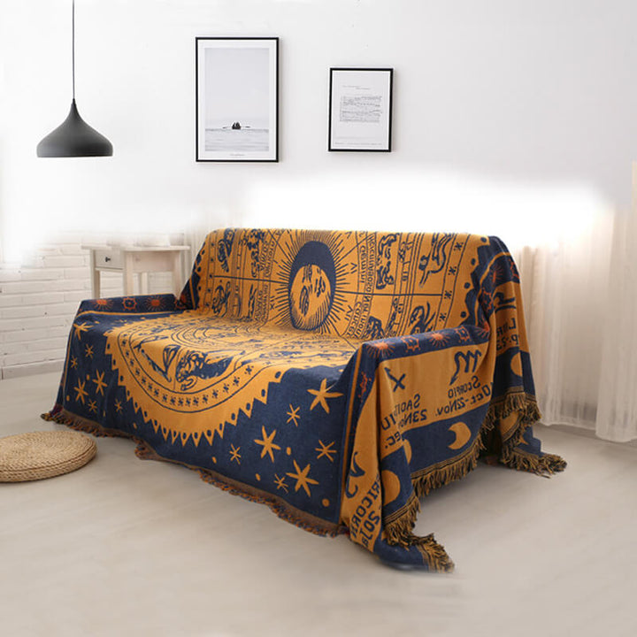 Bohemske strikkede kaster for sofasmykke | Skanto