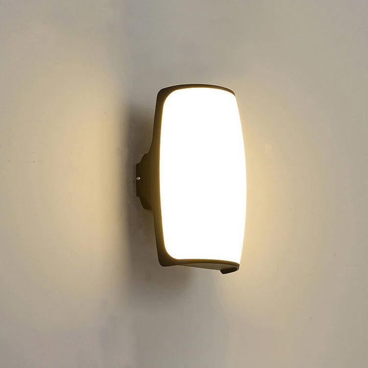 Moderne Kreativ Geometri Aluminium Utendørs Vanntett LED Vegglykt Lampe | Skanto