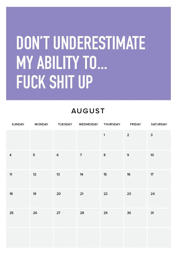 Adulting Is Hard 2024 Veggkalender | Skanto
