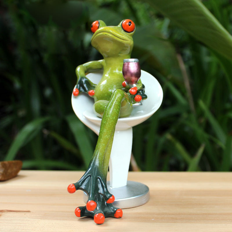 Skanto | Festival Frog Resin Crafts Frog Pastoral Ornament