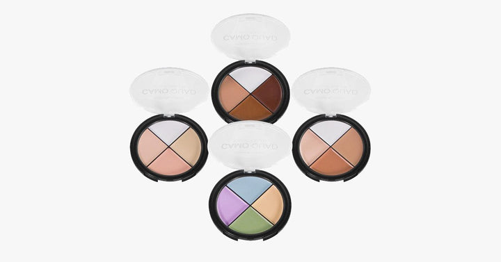 Skanto | Camo Quad Concealer Palette for perfekt dekning - Kompakt og praktisk med 4 nyanser i ett palett