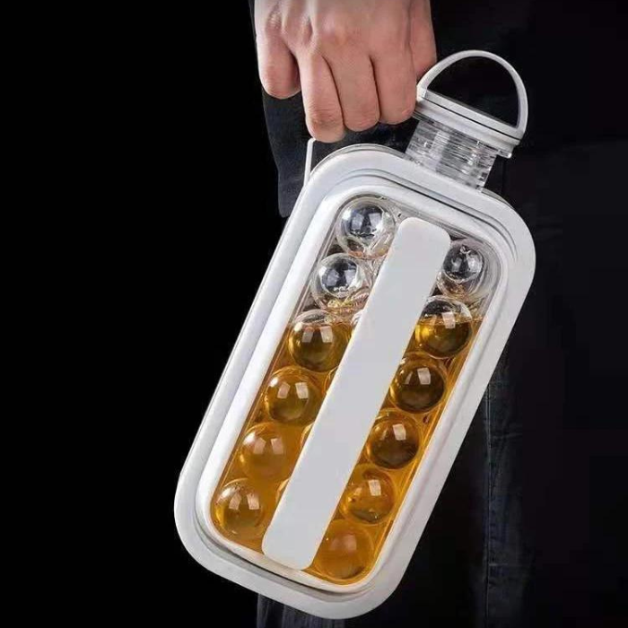 Plassbesparende isbitmaker for forfriskende delikatesser hjemme | Skanto