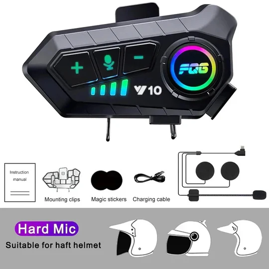Bluetooth for Motorradhjelm