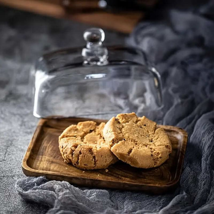 Skanto | Tre Smørfat med Glasslokk – Elegant Servise