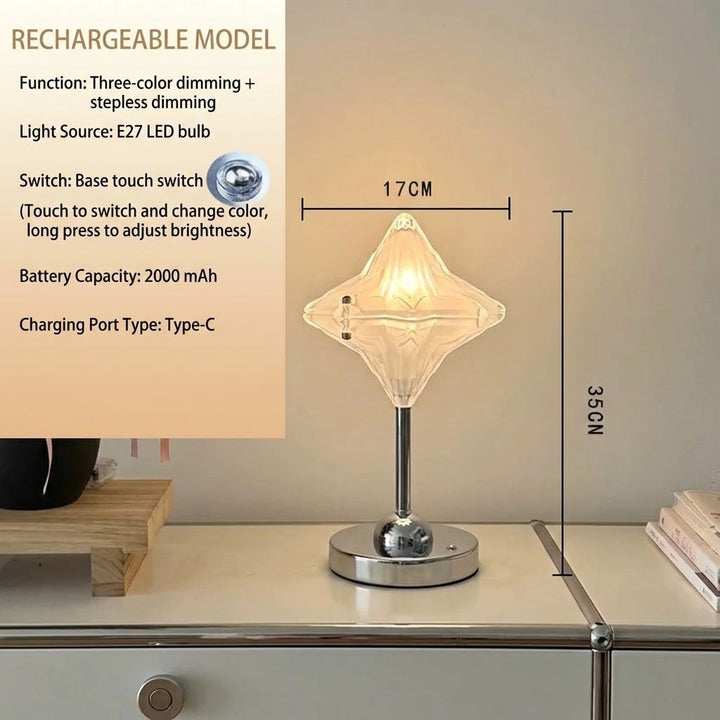 Crystal Star Ambient Touch LED Bordlampe | Skanto