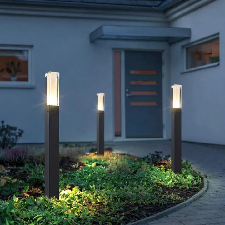 Moderne hagelampe laget av aluminium - Værbestandig LED utendørsbelysning | Skanto