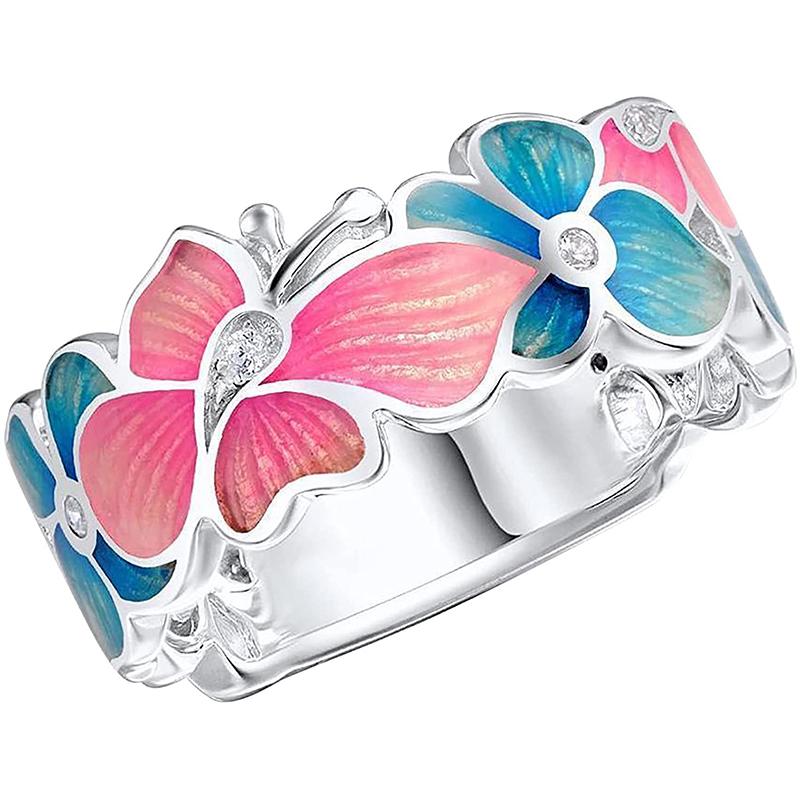 Skanto | Fashion Blomst Sommerfugl Ring