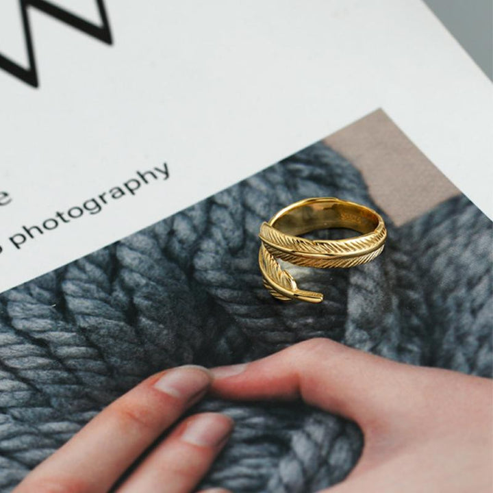 Justerbar Golden Spring Ring | Skanto