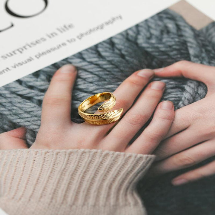 Justerbar Golden Spring Ring | Skanto