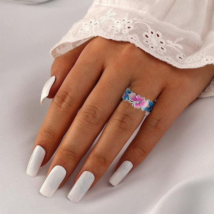 Skanto | Fashion Blomst Sommerfugl Ring