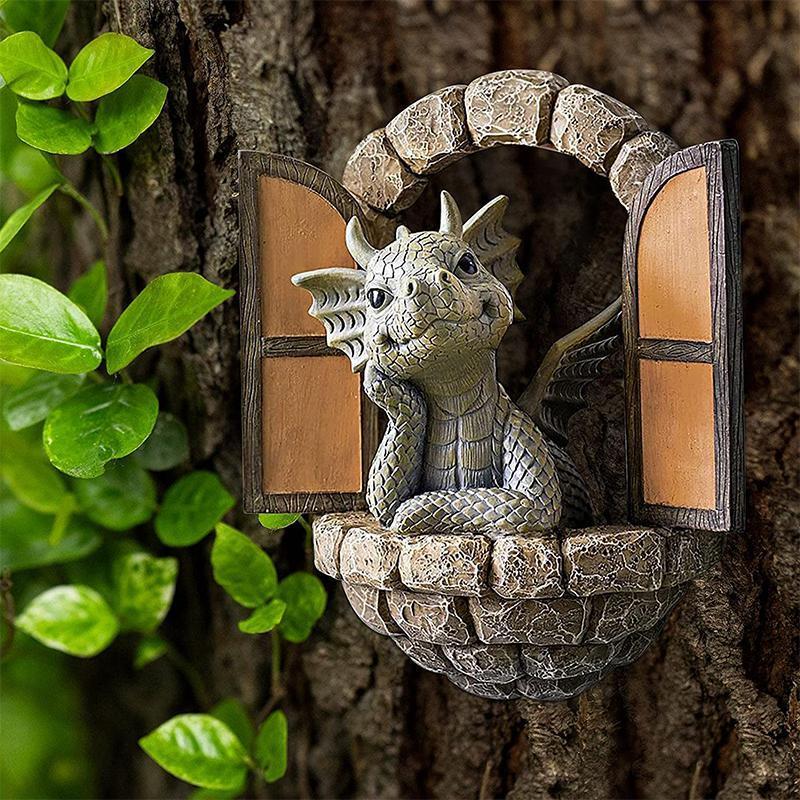 Søt Drage Statue Ornament | Skanto