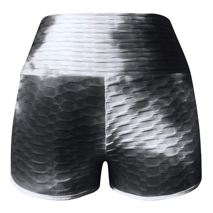 Skanto | Tie-Dye Print Høy Midje Yoga Shorts