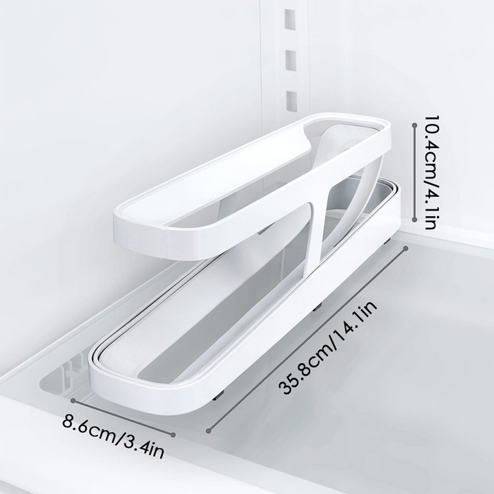 Automatisk rulle-egg-hylleholder-lagringsboks | Skanto