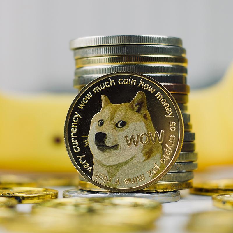 Skanto | UV Farge Trykk Dogecoin Minnemynt