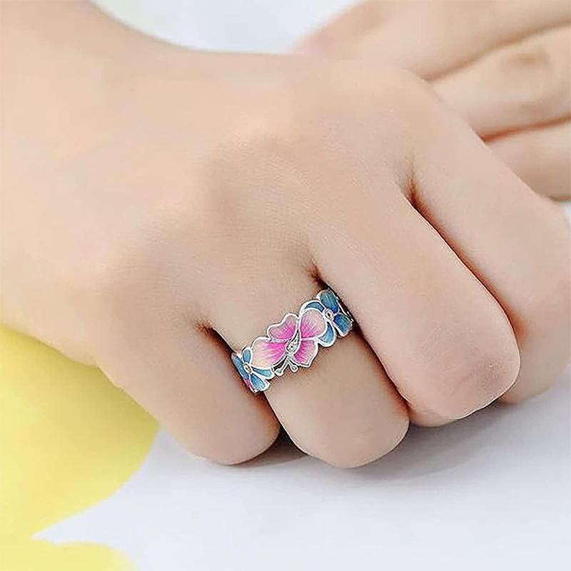 Skanto | Fashion Blomst Sommerfugl Ring