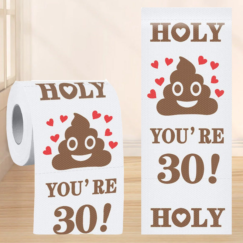 Skanto | Poop Happy Birthday Trykt Rullpapir