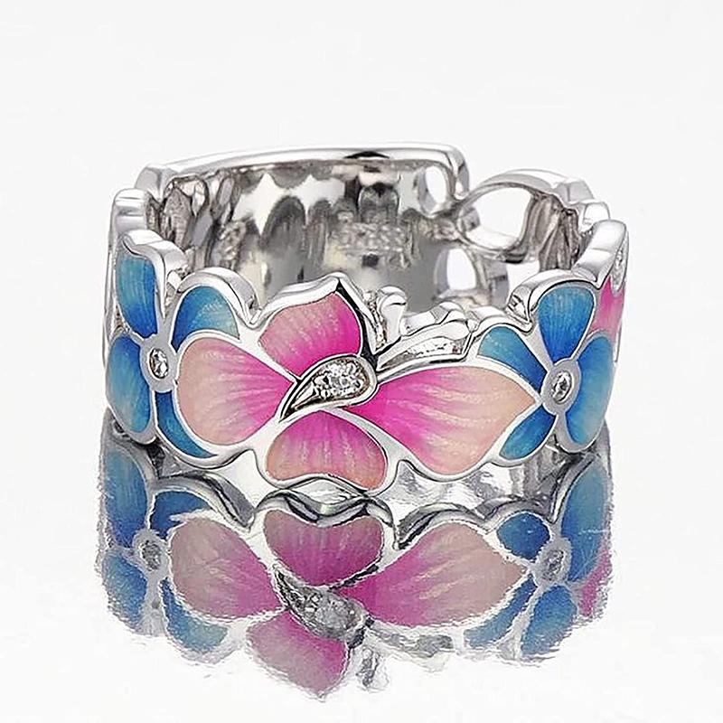Skanto | Fashion Blomst Sommerfugl Ring