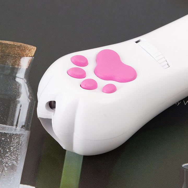 PurrPlay USB Oppladbart Katt Laserleketøy – Interaktivt LED Lys med 4 Mønstre | Skanto