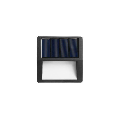 Rund/Firkantet LED solcelledrevet terrassetrappelys, vanntett, solcelledrevet, vanntett