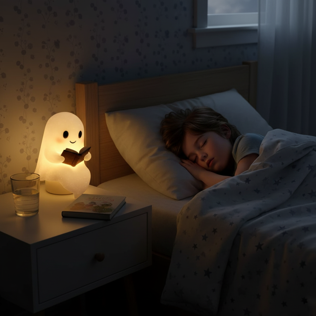 Skanto | NightSpirit Lampe – Håndlaget Dekorativ Nattlampe med Varme Lys