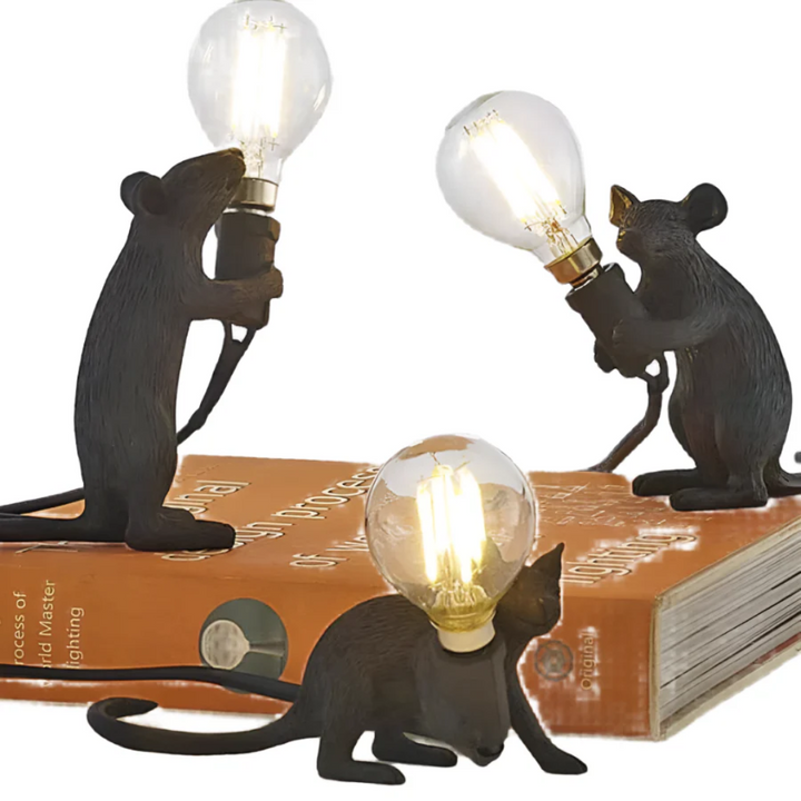 Skanto | Moderne Mus LED Bordlampe