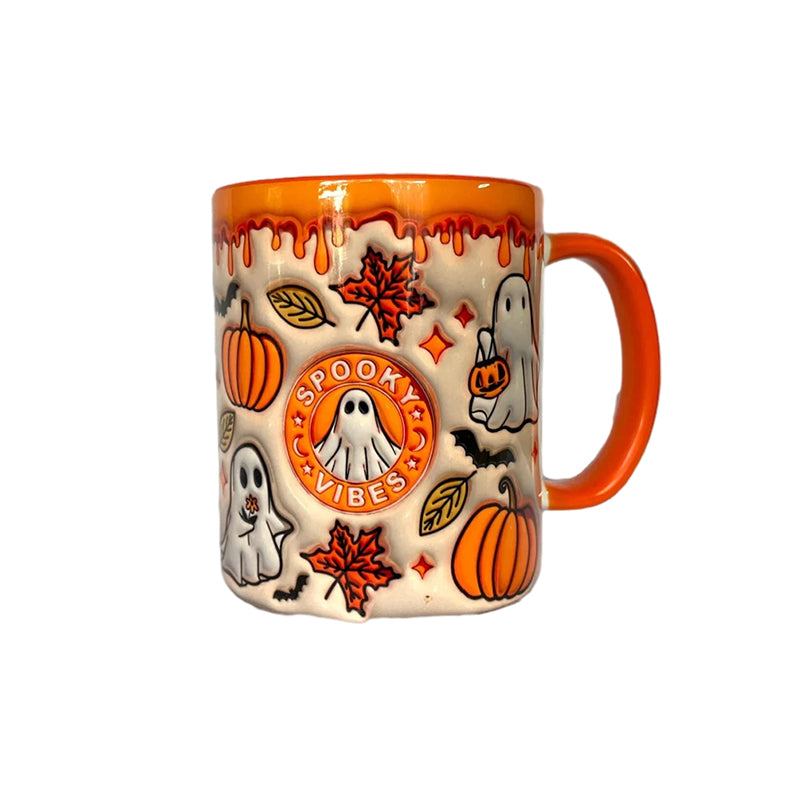 Skanto | Pumpkins kaffekopp med spøkelse
