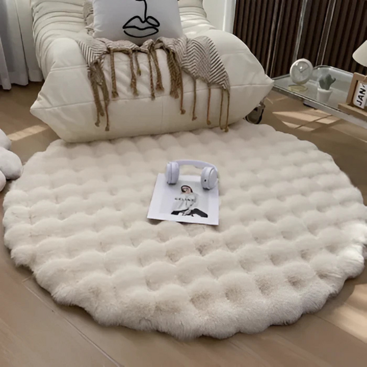 Skanto | Rundt Teppe 90x90 Fleece