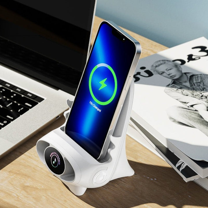 Skanto | Multifunksjonell telefonholder - Hurtiglading - Ergonomisk design - Praktisk og stilig