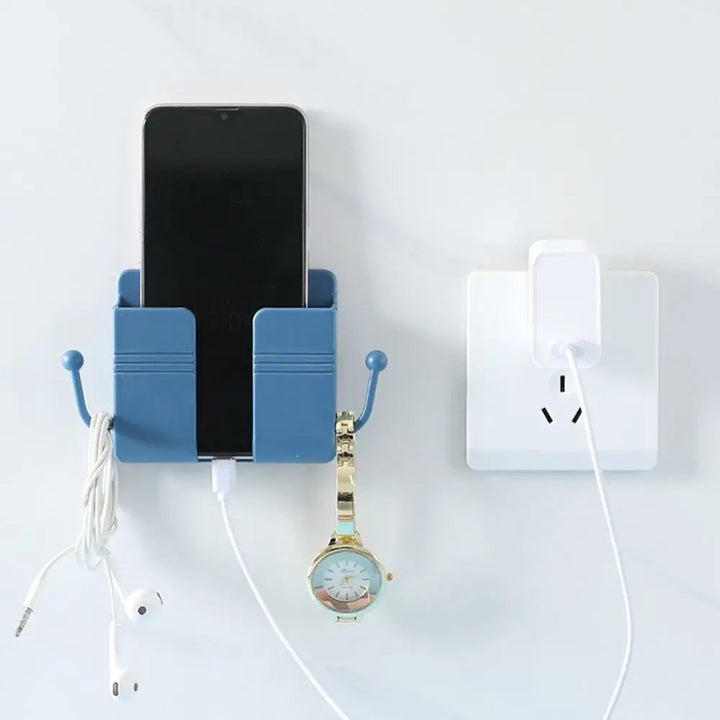 Skanto | Veggmontert for smarttelefon & fjernkontroll – Praktisk 2-i-1 organizer