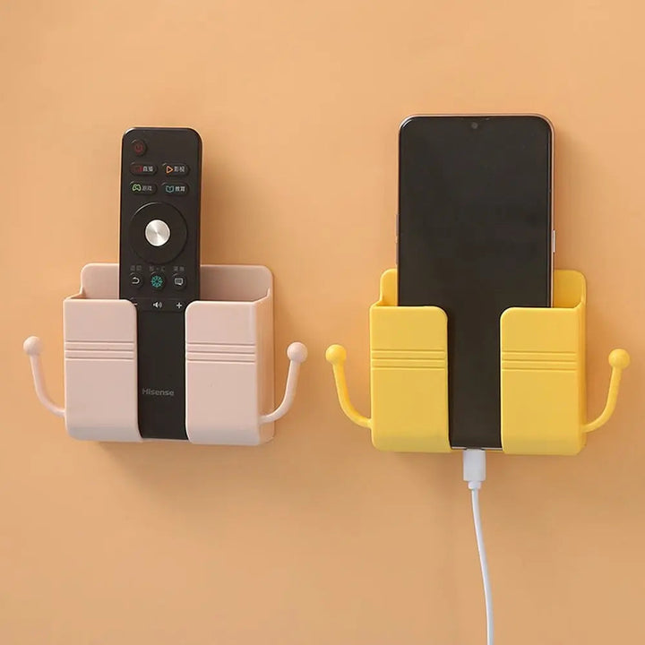 Skanto | Veggmontert for smarttelefon & fjernkontroll – Praktisk 2-i-1 organizer