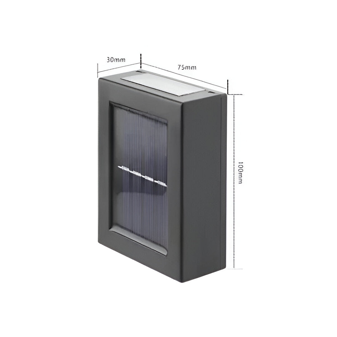 Skanto | Sollys Utendørs Lampe LED IP65 Vanntett Svart