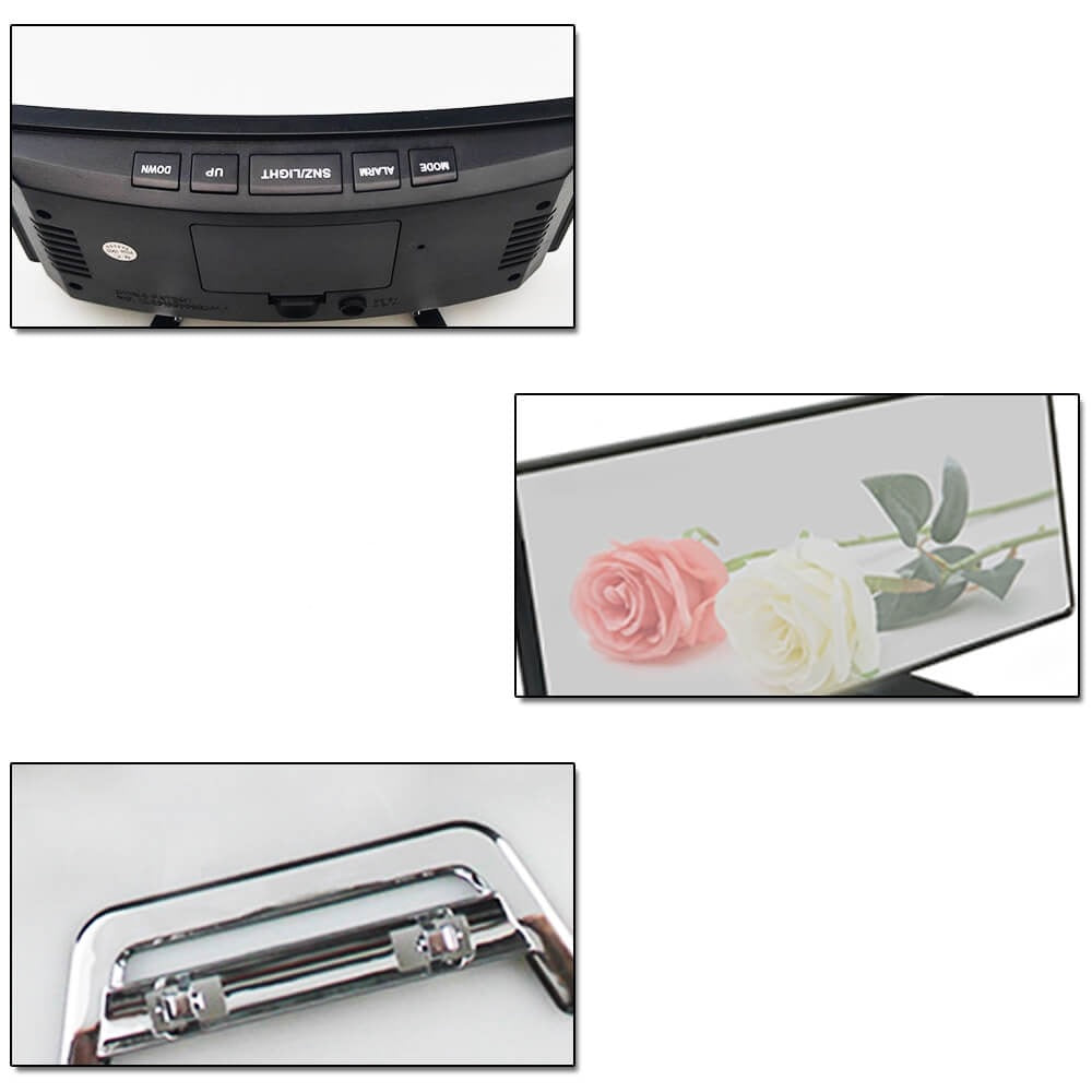 Norvo | Buet LED Digital Vekkerklokke - Rass