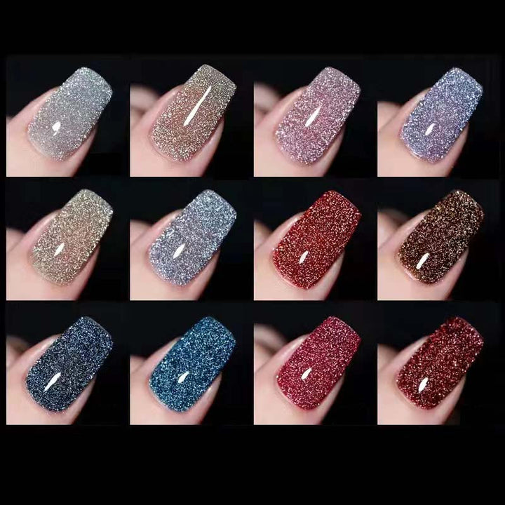 Glitter og diamant neglelakk (8ml) | Skanto