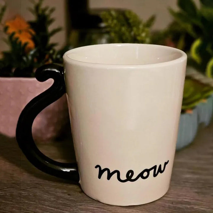 Skanto | Søt Håndlaget Svart Katt Lykke Kaffe Kopp