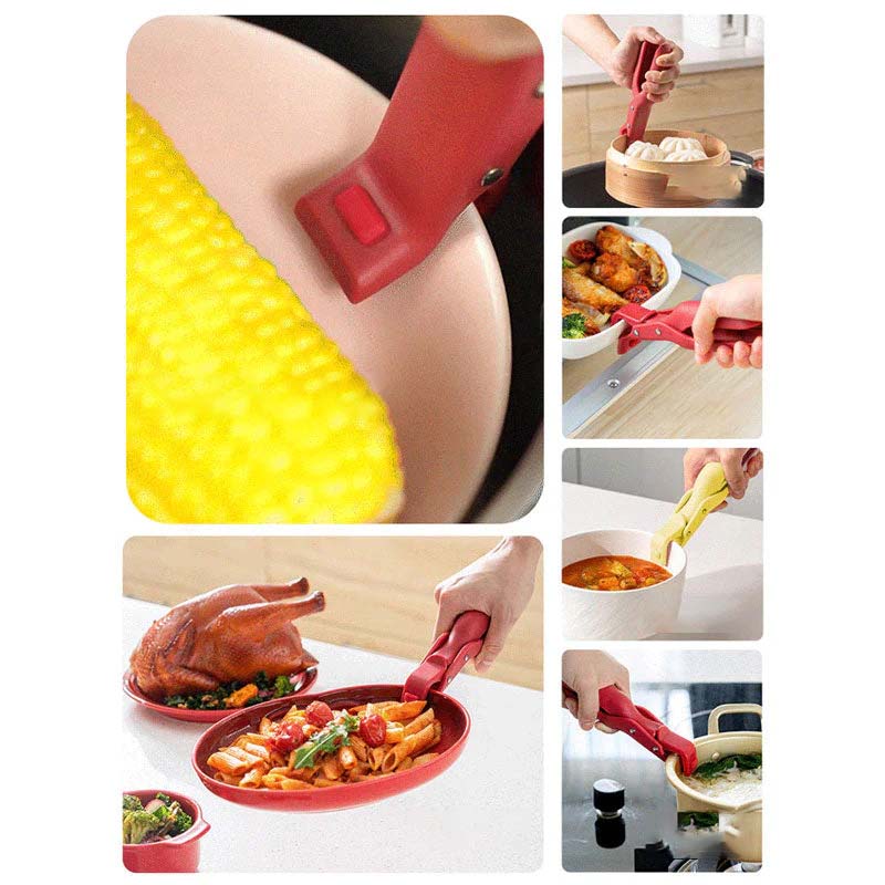 Multi-purpose anti-scalding bowl holder clip for the kitchen | Skanto