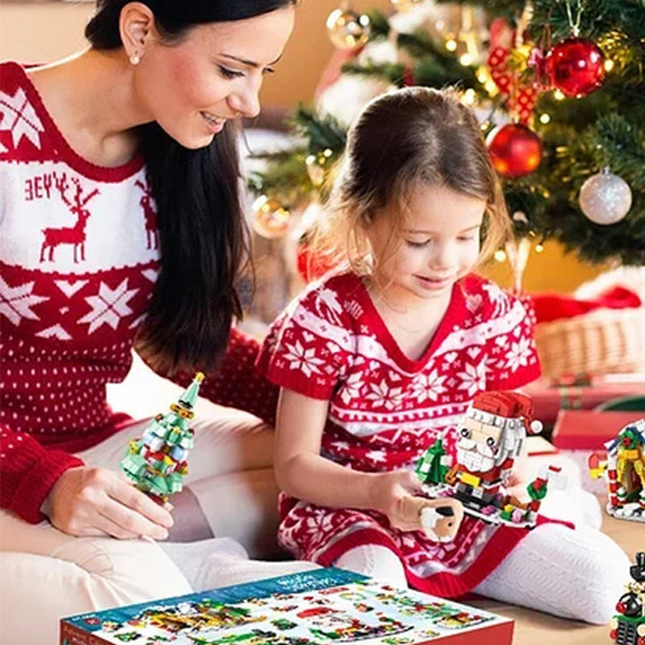 Skanto | Jule adventskalender overraskelse byggekloss-sett