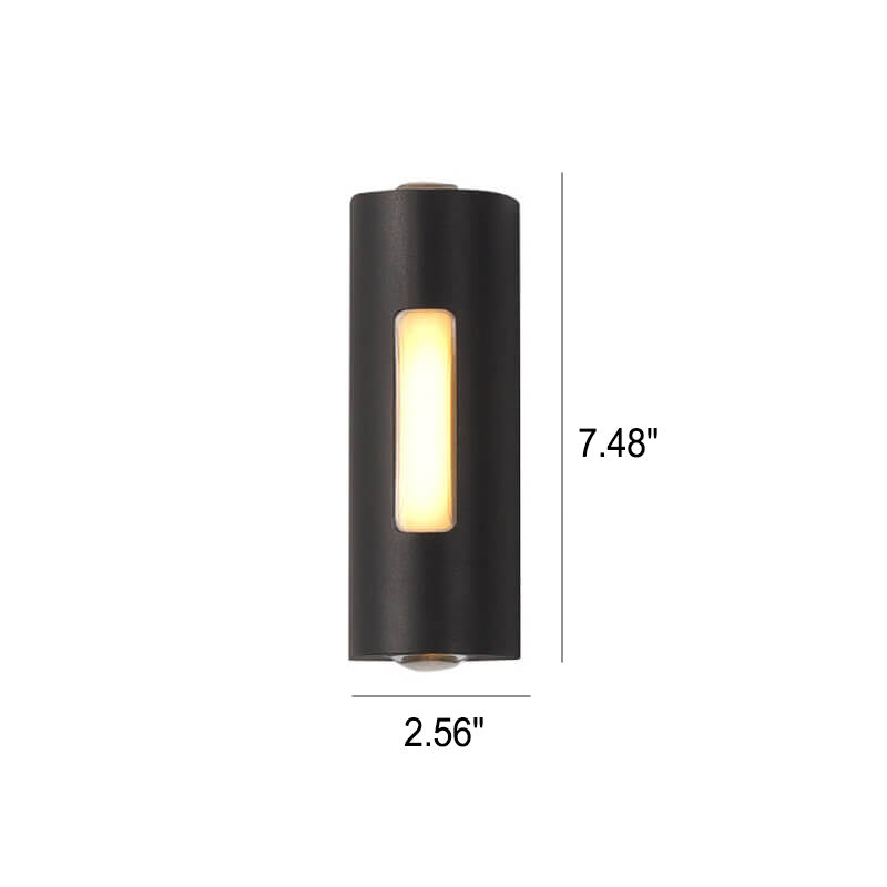 Moderne Minimalistisk Sylinderformet Design LED Utendørs Dekorativ Vegglampe | Skanto