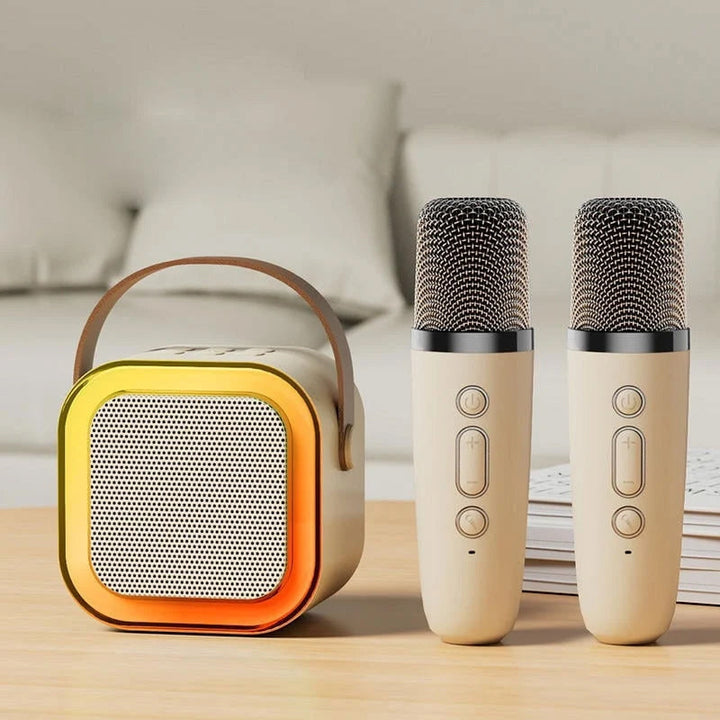Skanto | Mini Karaoke Maskin med Trådløse Mikrofoner
