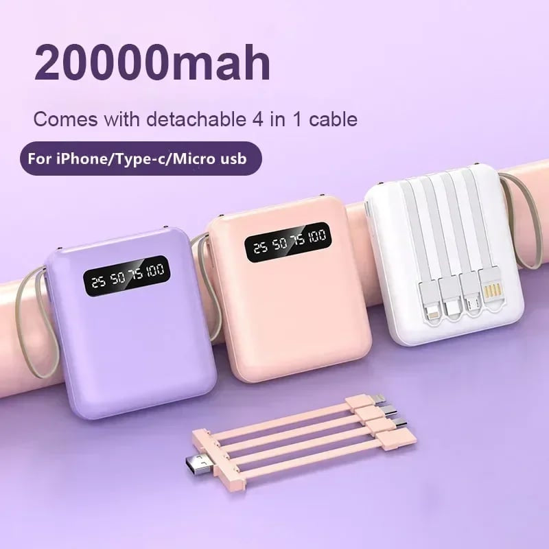 Skanto | 4-i-1 Power Bank Hurtigladning